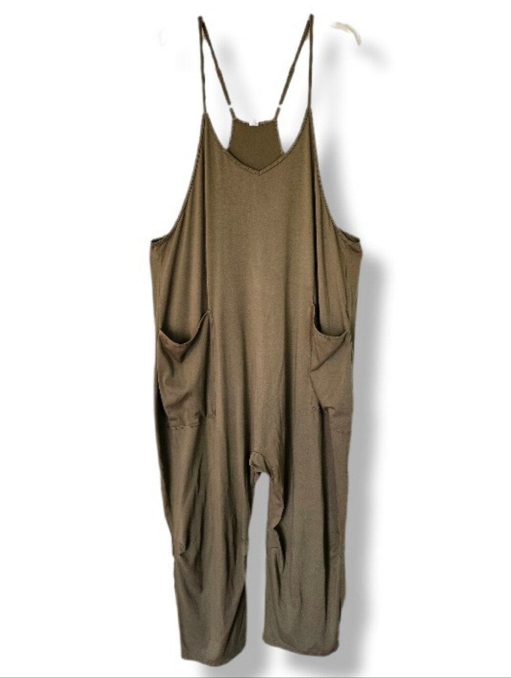 Anrabess Harem Style Jumpsuit Size XL Loose Fit Baggy Pockets Casual Weekend